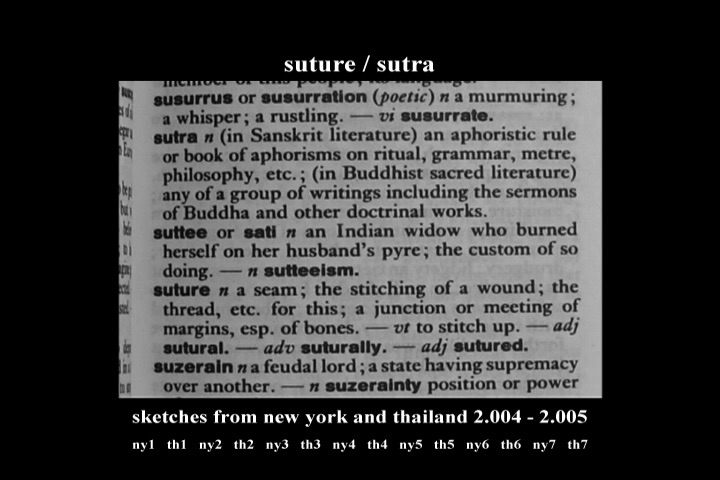 suture / sutra